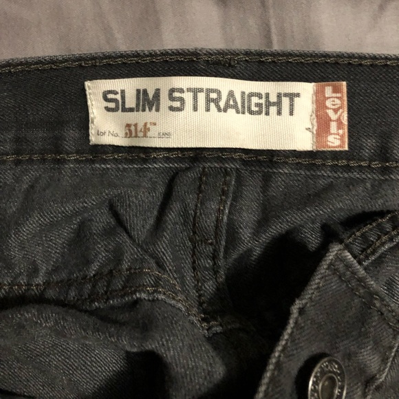 Men’s Levi’s 514 Straight Jeans Dark Grey 34x30 - Picture 5 of 5